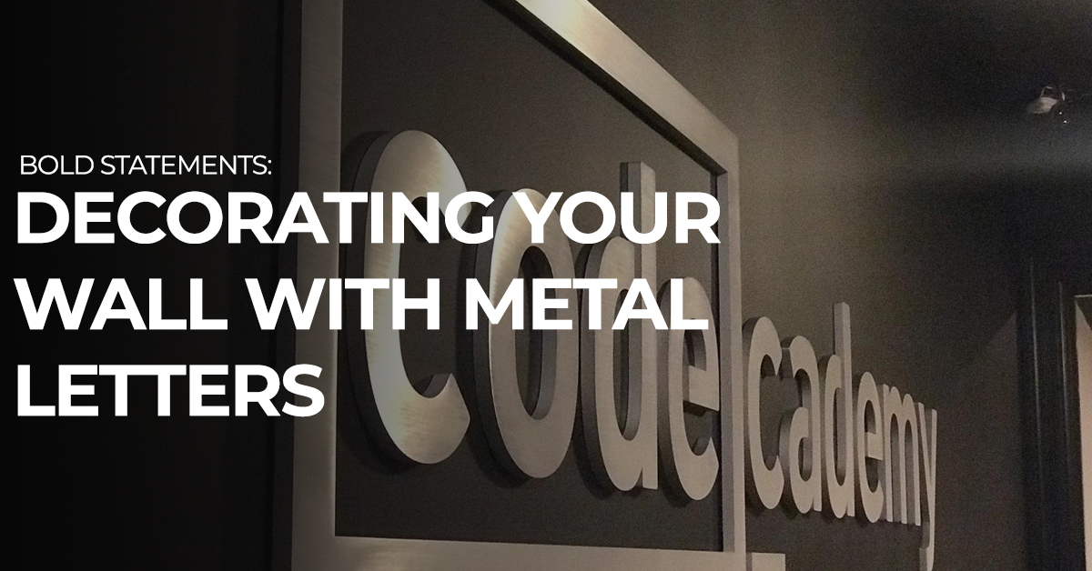 Bold Statements: Decorating Your Wall with Metal Letters