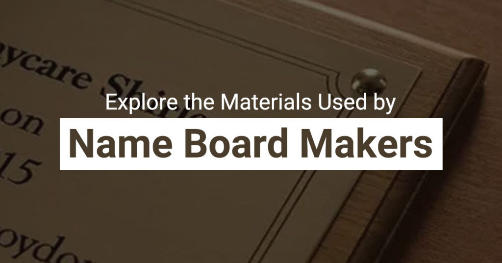 Name Board Makers in Chennai