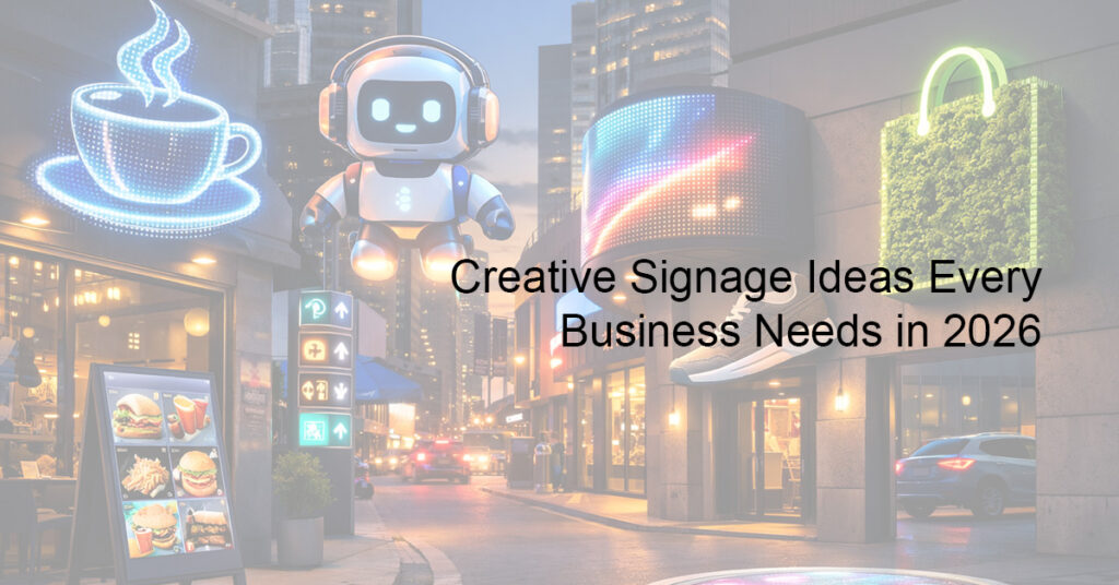 Creative Signage Ideas Every Business Needs in 2026