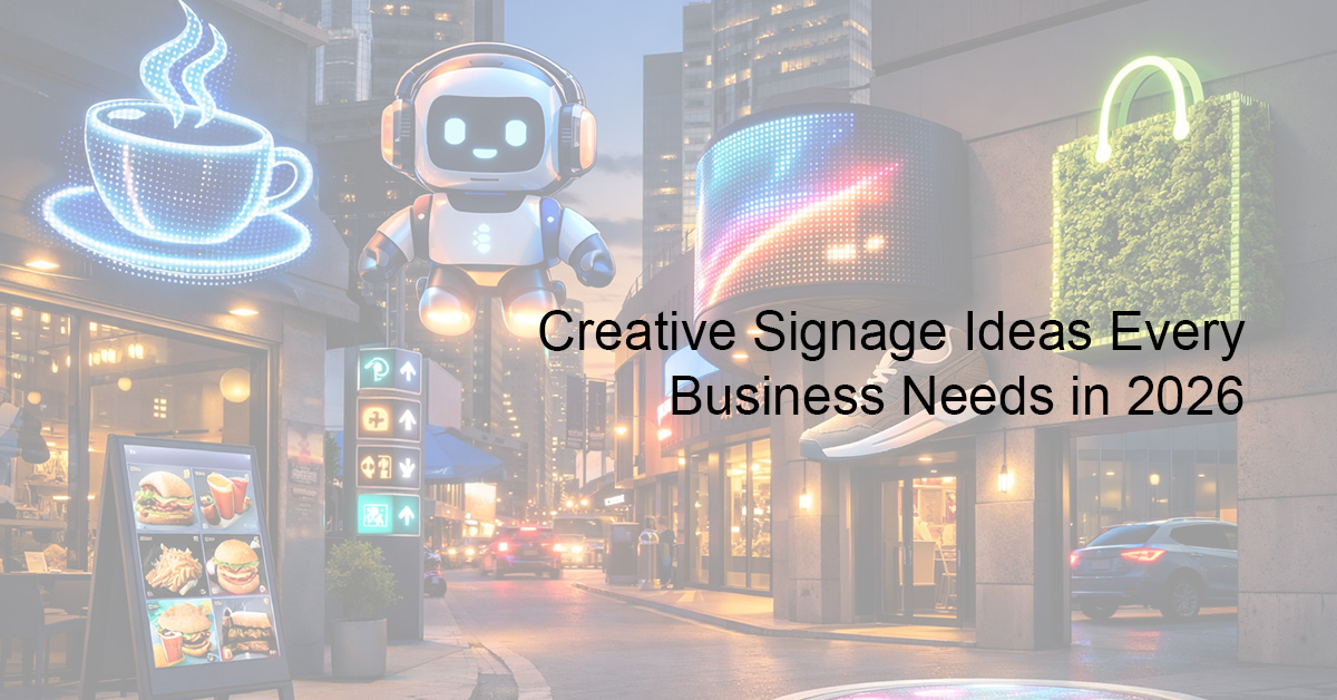 Creative Signage Ideas Every Business Needs in 2026