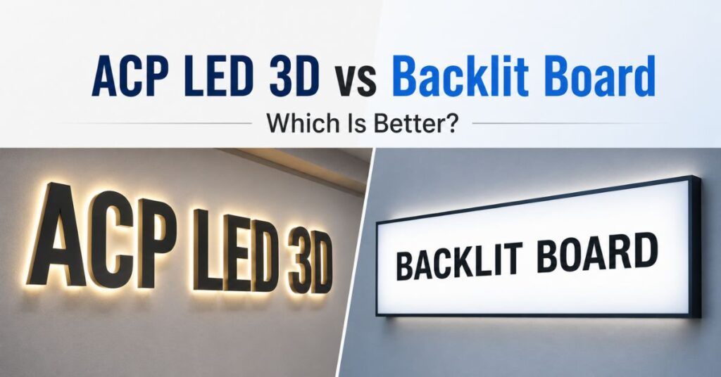 ACP LED 3D or Backlit Board: Which Is Better?
