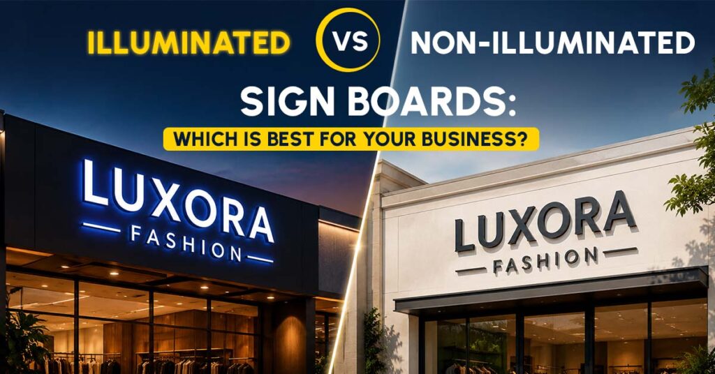 Illuminated vs Non-Illuminated Sign Boards: Which Is Best for Your Business?