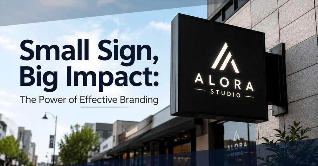 Small Sign, Big Impact: The Power of Effective Branding