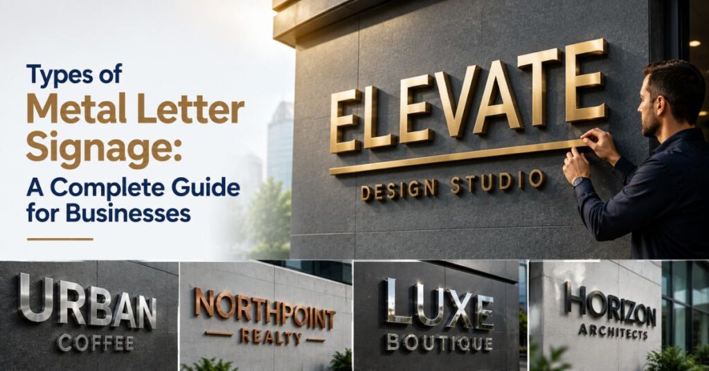 Types of Metal Letter Signage: A Complete Guide for Businesses