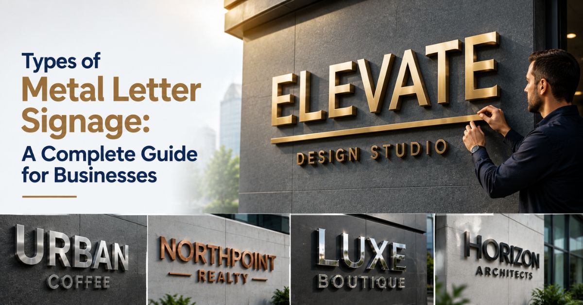 Types of Metal Letter Signage: A Complete Guide for Businesses