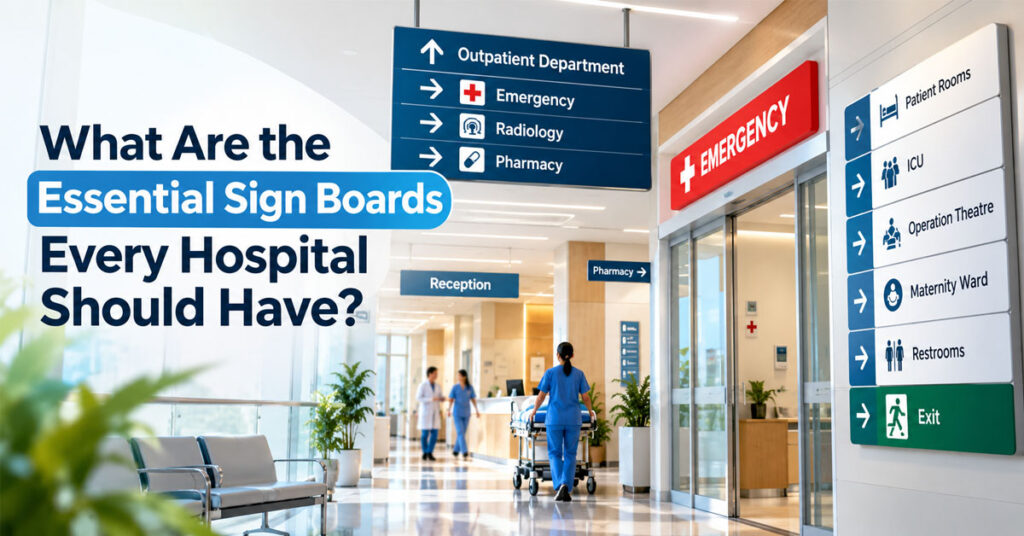 What Are the Essential Sign Boards Every Hospital Should Have